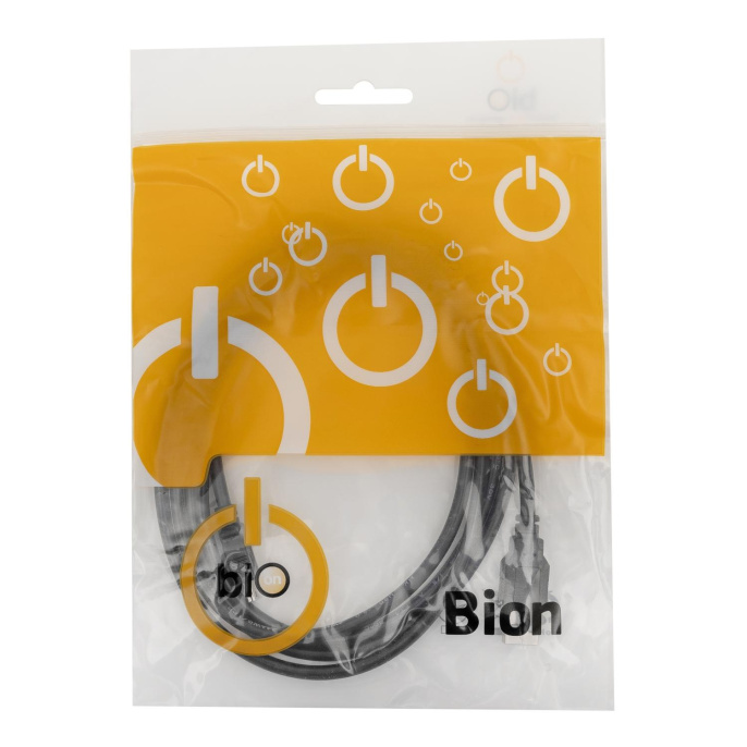 Bion Кабель интерфейсный USB 2.0 AM/miniBM 5P, позолоченные контакты, ферритовые кольца, 1.8 м, черный [BXP-CCP-USB2-AM5P-018]