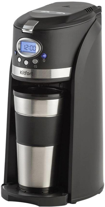 Кофеварка капельная Kitfort КТ-797 800Вт черный/нержавеющая сталь