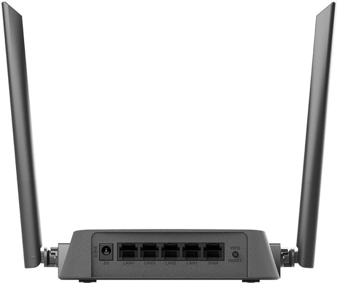 Wi-Fi роутер D-Link DIR-615/Z1A,  Wi-Fi 4,  N300,  2.4ГГц, 4 LAN,  черный
