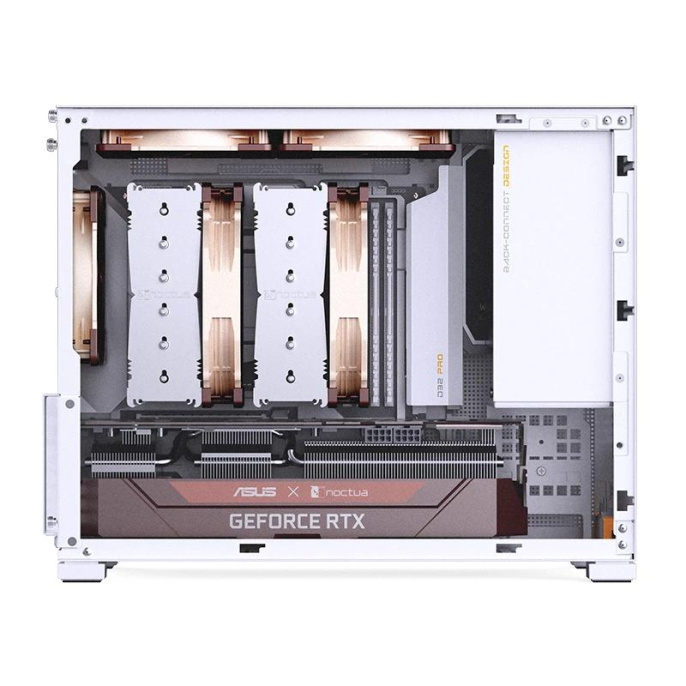 Корпус без блока питания Case JONSBO D32 PRO, Mini-Tower, TG, no fan, 2xUSB-A 3.2 + 1xUSB-C 3.2, mATX, mDTX, mITX White (D32 PRO White)