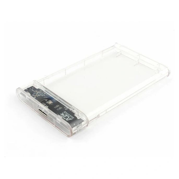 Внешний корпус AgeStar USB 3.0 2.5" SATAIII HDD/SSD, пластик, прозрачный, 3UB2P4 (TRANSPARENCY)