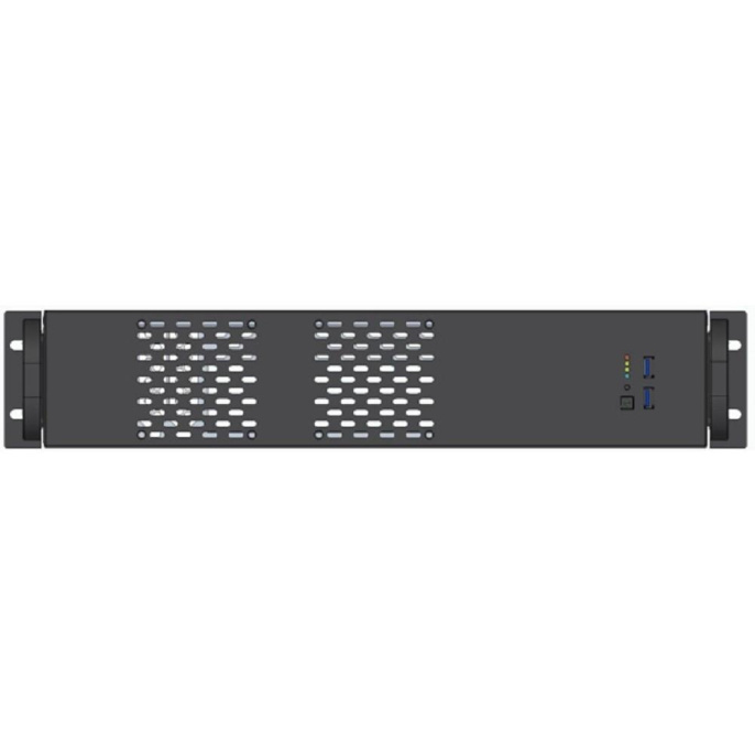 Procase 2U350-04 Корпус 2U Rack server case, черный, без блока питания PS/2 , глубина 350мм, MB 9.6"x9.6" 4 HDD