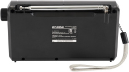 Радиоприемник портативный Hyundai H-PSR115 черный USB microSD