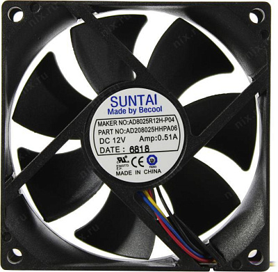 Вентилятор Procase Suntai-BeCool AD208025HHPA06 (4пин 80x80x25мм)