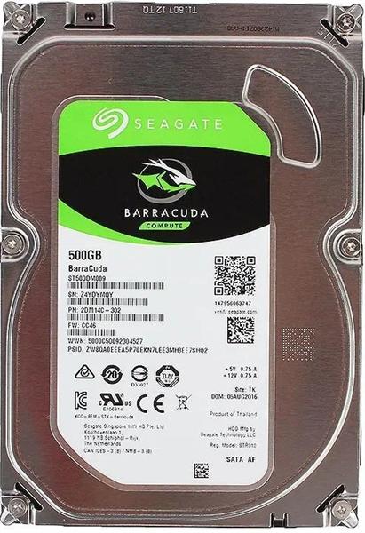 Жесткий диск Seagate Barracuda HDD 3.5" SATA 500Gb, 7200 rpm, 32Mb buffer, ST500DM009, 1 year, analog ST500DM002 упаковка вскрыта, диск восстановленный (ST500DM009-NNC-001)