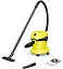 Строительный пылесос Karcher WD 2 V-15/4/18 1000Вт (уборка: сухая/влажная) желтый