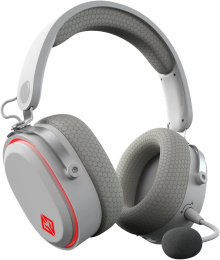Наушники с микрофоном GMNG GG-HS405W белый мониторные BT/Radio/3.5mm оголовье 1899880