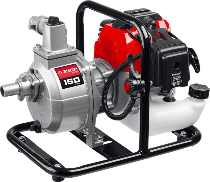 Мотопомпа бензиновая Зубр Мастер МП-150, для чистой воды, 150л/мин