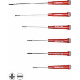 Набор отверток для клемм IZELTAS прямой+крестообразный шлиц, 6 предметов 4500008106