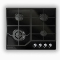Газовая варочная панель LEX GVG 640-1 BL, 4 конфорки, закаленное стекло, черный