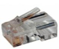 Коннектор Lanmaster (TWT-PL12-6P6C/100) кат.3 RJ12 прозрачный (упак.:100шт)