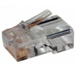 Коннектор Lanmaster (TWT-PL12-6P6C/100) кат.3 RJ12 прозрачный (упак.:100шт)