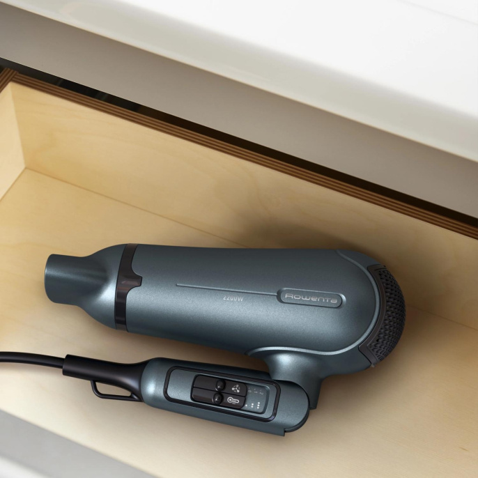 Фен Rowenta CV4753F1 2200Вт черный/синий 1830008886