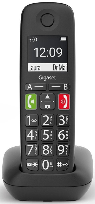 Р/Телефон Dect Gigaset E290 черный АОН