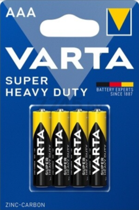 Батарейка Varta Super Heavy Duty 2003 AAA BL4 напряжение: 1.5 В