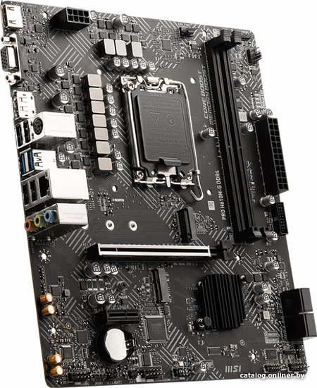 Материнская плата MSI PRO H610M-G DDR4 Soc-1700 Intel H610 2xDDR4 mATX AC`97 8ch 7.1 GbLAN+VGA+HDMI+DP