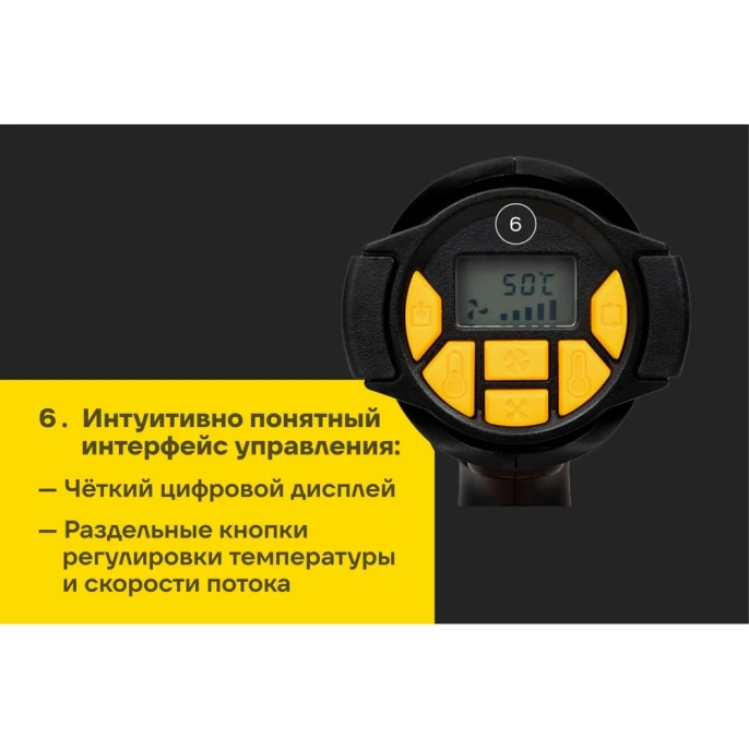 Фен (Термопистолет) Inforce HG6520D