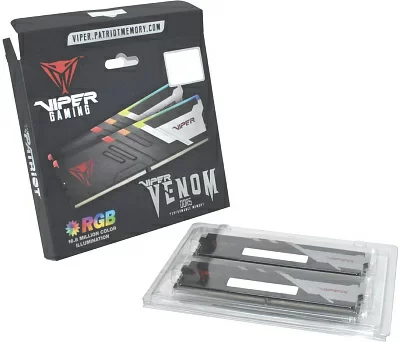 Память DDR5 2x16Gb 6800MHz Patriot PVVR532G680C34K Viper Venom RGB RTL Gaming PC5-54400 CL34 DIMM 288-pin 1.4В kit с радиатором Ret