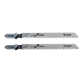 Пилки для лобзиков по дереву, чистый прямой рез, HCS, 75/100x2.5 мм, 2 шт ТУНДРА 7347462