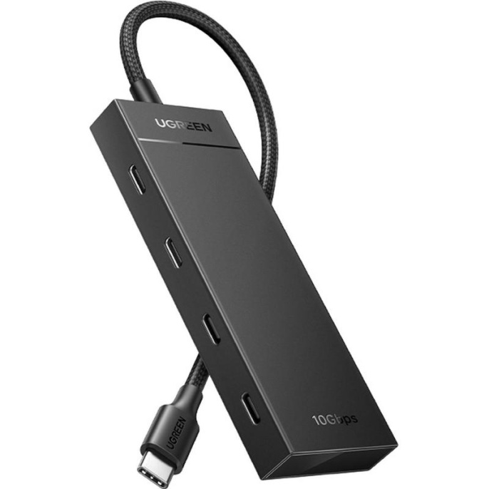 Хаб UGREEN CM806 35583 USB-C To 2xUSB-A + 2xUSB-C HUB without PD. Цвет: черный 35583_