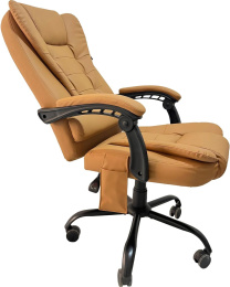 Кресло Cactus CS-CHR-OC05M-BR с вибромассажем, экокожа, до 120кг, темно-коричневый