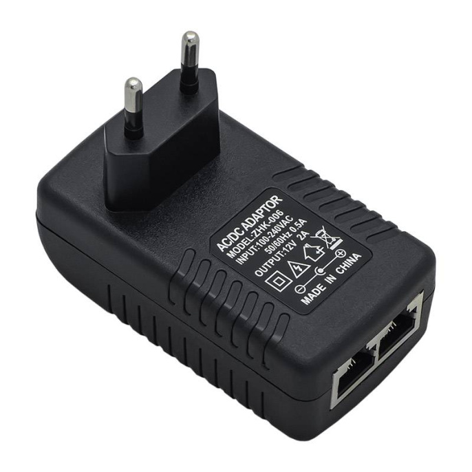 Инжектор питания PoE 12В 2А