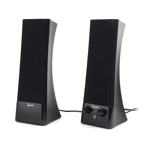 Gembird SPK-500, черный, 6 Вт, рег. громкости, разъём для наушников,питание 220