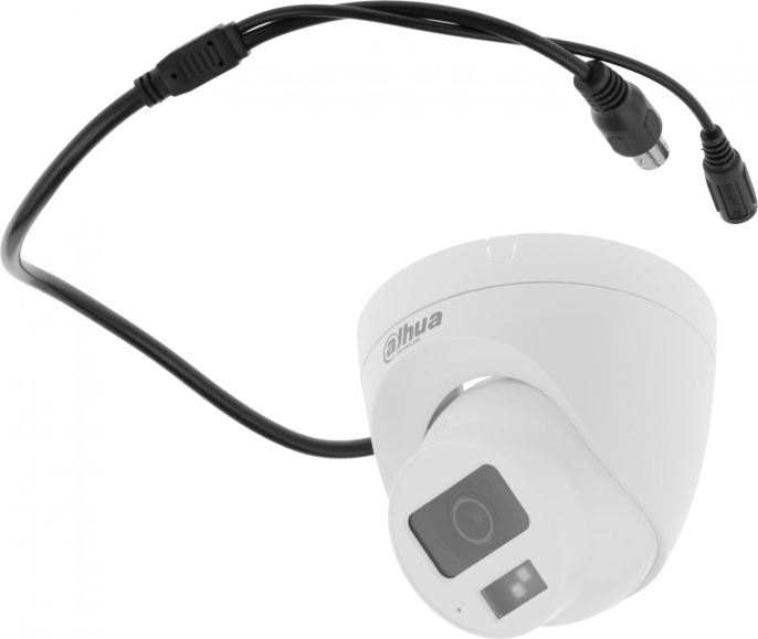 Камера видеонаблюдения аналоговая Dahua DH-HAC-HDW1500CLQP-IL-A-0280B-S2 2.8-2.8мм HD-CVI HD-TVI цв. корп.:белый DH-HAC-HDW1500CLQP-IL-A-0280B