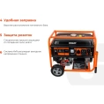 Бензиновый генератор Gigant 6,5 кВт; эл.стартер; ATS; колёса и ручки GGL-6500E