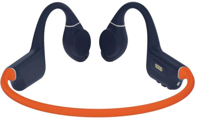 Наушники Creative Outlier Free Plus, Bluetooth, накладные, оранжевый/синий [51ef1081aa002]