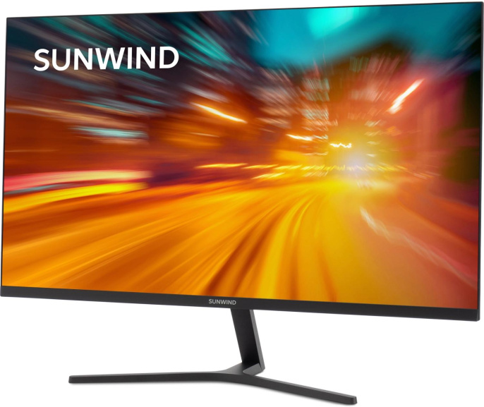 Монитор SunWind 27" SM-27FI223 черный IPS LED 5ms 16:9 HDMI матовая 250cd 178гр/178гр 1920x1080 100Hz FreeSync VGA DP FHD 4.2кг SM27SB03