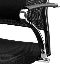 Кресло МЕТТА Sit Air-180 B2-290K (M10.B23.G18.W02), на колесиках, сетка/ткань, черный/черный [z509385244]