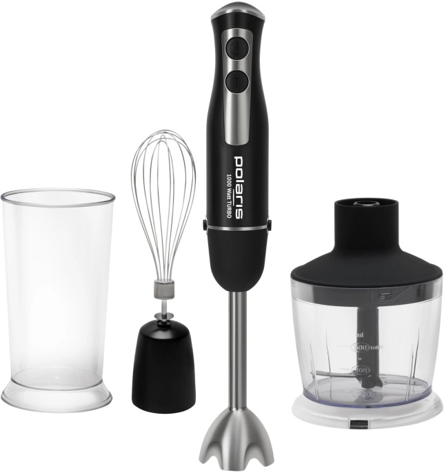 Блендер Polaris PHB 1065,  погружной,  черный/серебристый