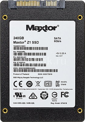 Твердотельный накопитель SSD Seagate/Maxtor Z1 240GB 2,5" SATA-III YA240VC1A001