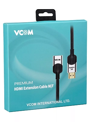 Кабель удлинительный VCOM CG516M-1.0 HDMI 2.1v, 8K@60Hz, 1m, медь,