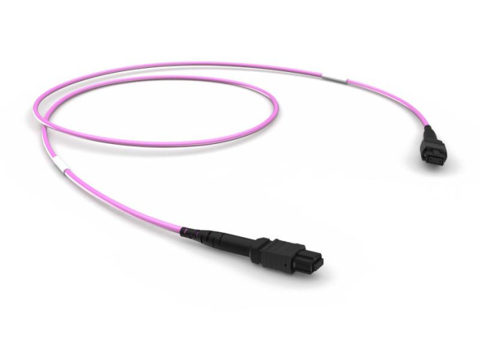 Оптическая соединительная сборка 12 x 50/125 OM4, MPO 12 f/MPO 12 f, тип B, LSZH, LL, 3 м