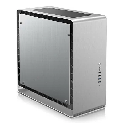 Корпус JONSBO UMX6-A Silver без БП, mini-ITX, micro-ATX, ATX, серебристый