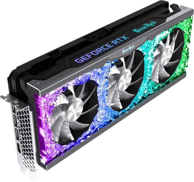 Видеокарта Palit NVIDIA GeForce RTX 3070 PA-RTX3070 GAMEROCK 8G V1 LHR 8ГБ GDDR6, LHR, Ret [ne63070019p2-1040g]