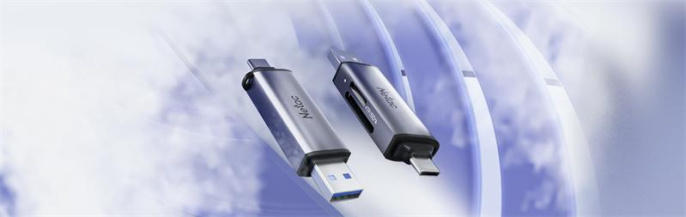 Картридер Netac WK13 WK13GYCN USB3.2 SD, SDHC, SDXC, microSD, microSDHC, microSDXC, USB Type-A/USB Type-С, Серебристый
