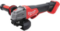 Угловая шлифмашина Milwaukee M18 ONEFSAG125XPDB-0X FUEL 4933478434 диаметр диска: 125 мм, 8500 об/мин холостого хода, питание: аккумулятор 18 В, быстросъемный защитный кожух, зажим для защиты от порезов, боковая рукоятка AVS, фланец, фланцевая гайка, г