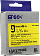 Термотрансферная лента EPSON C53S653005 LK-3YBW (9мм x 9м Black on Yellow)
