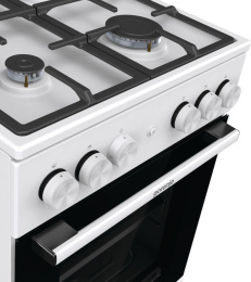 Плита Газовая Gorenje GG5A11WF белый без крышки реш.чугун