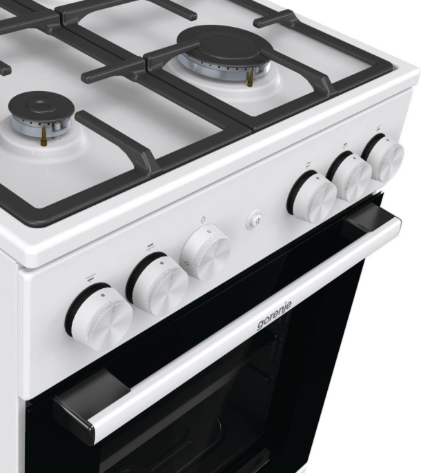 Плита Газовая Gorenje GG5A11WF белый без крышки реш.чугун