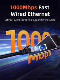 Док-станция CABLETIME CB05G (CT-SDK7-AG) 6 в 1 USB C Dock 4K @ 60 Гц HDMI, 5 Гбит/с, 100 Вт, Ethernet 1000 Мбит/с, алюминиевая конструкция