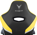 Кресло игровое Knight Thunder 5X черный/желтый экокожа с подголов. крестов. металл