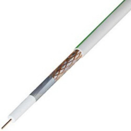 Rexant 01-2431 Кабель коаксиальный SAT 703 B, Cu/Al/Cu, 75%, 75Ом, 100м, INDOOR, белый
