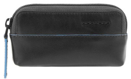 Ключница Piquadro Blue Square Revamp, кожа натуральная, черный [pc4216b2v/n]