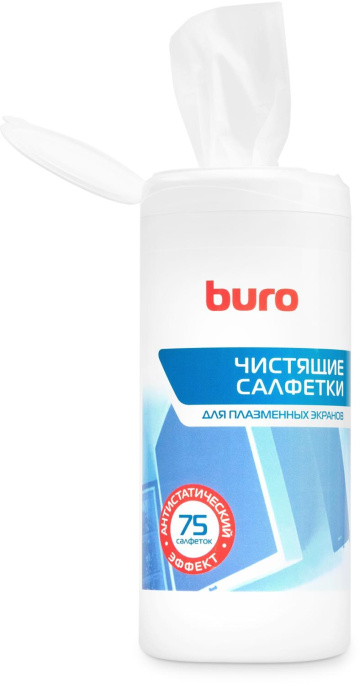 Влажные салфетки Buro BU-Tpsm,  75 шт (туба) для экранов плазменных телевизоров