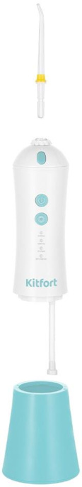 Ирригатор KitFort КТ-2958-3 цвет:бирюзовый и белый