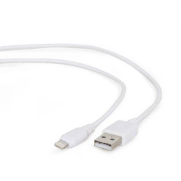 Filum Кабель USB 2.0, 1 м., белый, 2 А, разъемы: USB A male - Lightning male, пакет. [FL-C-U2-AM-LM-1M-W] 894187